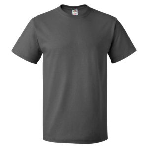 Graphic Crew Tee – Charcoal