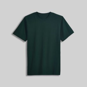 Fitted Scoop Neck Tee – Forest Green