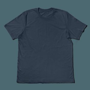 Fitted Scoop Neck Tee – Slate Blue
